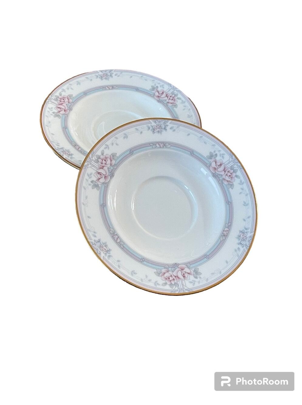 Set of 2 Vintage Noritake Magnificence 9736 Saucers Only